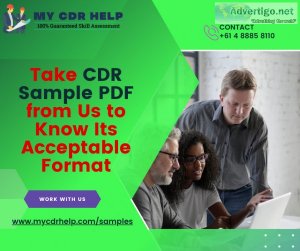 Take CDR Sample PDF from Us to Know Its Acceptable Format