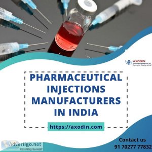 Pharmaceutical injections manufacturers in india
