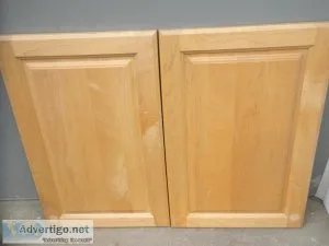 Maple Kitchen cabinet doors (2)   FREE