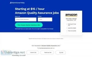 Get your Amazon Quality Assurance job
