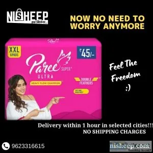 Sanitary pads delivered within 1 hour