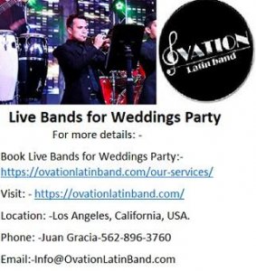 Hire Ovation Live Bands for Weddings Party in Los Angeles.