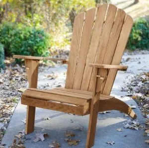 Teak Wood Adirondack Chair  Patio Furniture &ndash Cambridge Cas