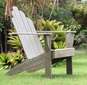 Shop Weathered Teak Wood Adirondack Chair &ndash Cambridge Casua