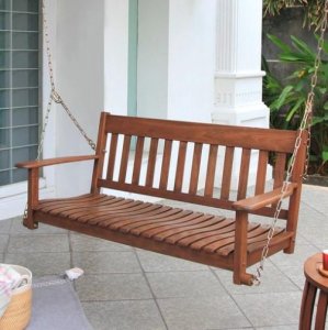 Shop Wood Porch Swing  Patio Furniture &ndash Cambridge Casual