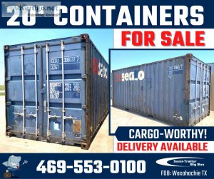 20  CARGO WORTHY STORAGE CONTAINERS WAXAHACHIE FOR SALE