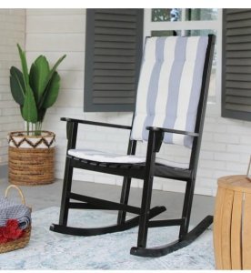 Wood Black Rocking Chair  Patio Furniture &ndash Cambridge Casua