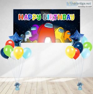 Customised Helium Birthday Balloons Bundle Set At Singapore