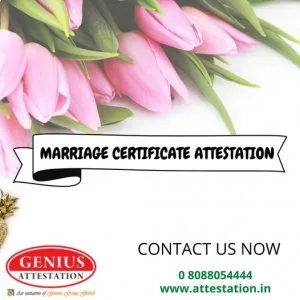 Marriage certificate attestation