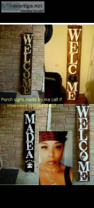 Porch signs