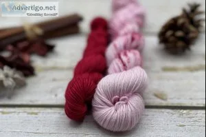 Candy Cane Crush speckled sock yarn  Charming Ewe