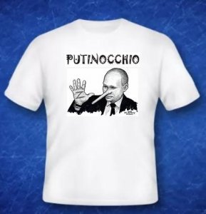 Humorous T-Shirt. &quotPutinocchio&qu ot