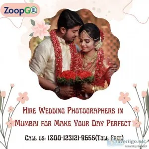 Hire wedding photographers in mumbai for make your day perfect