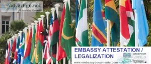 Legalize your documents from any embassy in india
