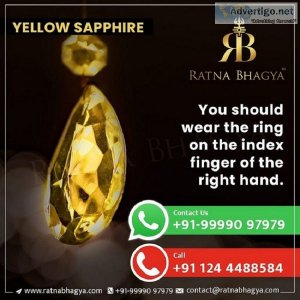 Gia certified yellow sapphire for your business