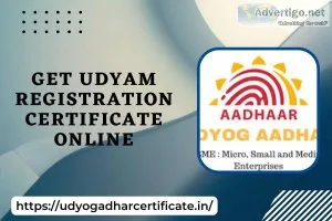 Get udyam registration certificate online