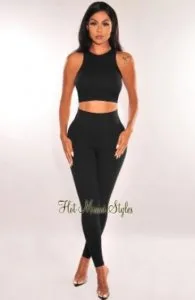 Shop Black Women s High Waist Leggings &ndash Hot Miami Styles