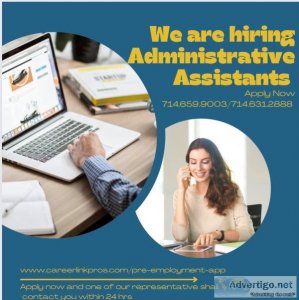 SEEKING ADMINISTRATOR ASSISTANTS