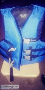 Life Vest Flotation Device Youth Blue