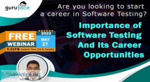 Free Webinar Software testing and career opportunities for you
