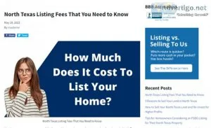 North Texas Listing Fees That You Need to Know