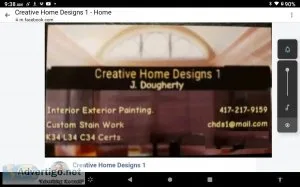 Interior painting, staining, tile work, installs, repairs