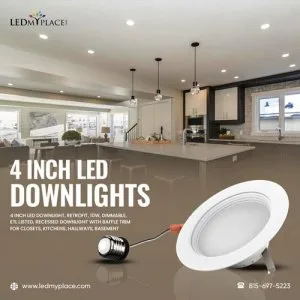 4 inch LED Downlights for Large Areas Indoor Lighting Fixtures a