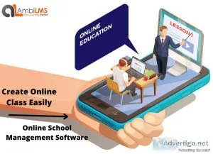 Create Online Class Easily  AmbiLMS - Online School Management S