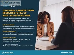 Fill Up Key Positions with a Senior Living Recruiter