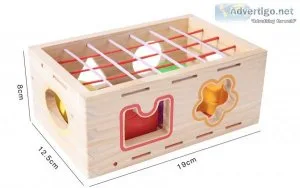 Woodmam-Baby Shape Sorting Toy Rainbow Wooden Toy Early Developm