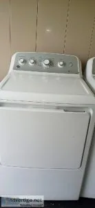 GE high efficiency washer and gas dryer