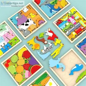 Woodmam DIY 3D Wooden Toys Animal Puzzle