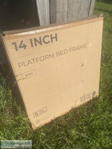 Folding king bed frame