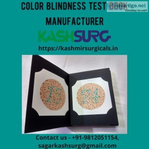 Color blindness test book manufacturer in india 
