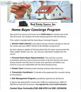 Home-Buyer Concierge Program 2500 rebate
