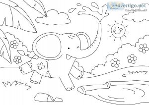 children coloring paper