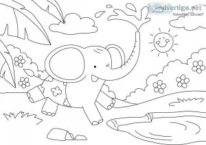 children coloring paper