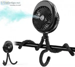 Panergy 8-Inch Clip on Fan With LED Lantern