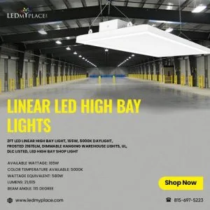 Purchase Now UL RoHS and DLC Certified Linear LED High Bay Light