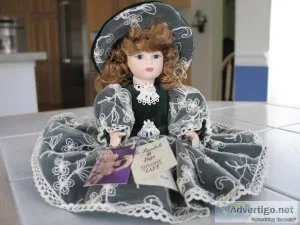 Sitting PORCELAIN JOINTED DOLL