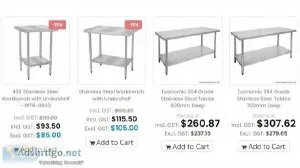 Commercial Stainless Steel Bench