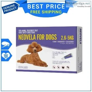 Neovela PURPLE for Dogs 2.6 to 5 Kg 4 Pipettes Flea Heartworm Pr
