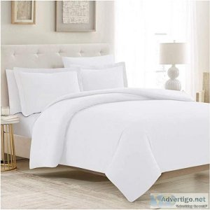 5pcs White Duvet Cover Queen Size for your Bedding Set  Mellanni