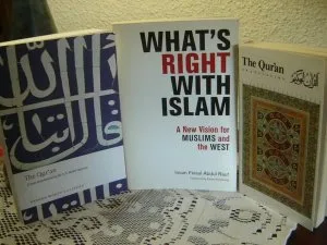 2 books w translation of THE QUR AN and 2 books about ISLAM. 43