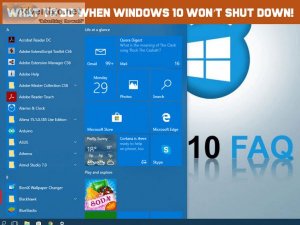 What to do when windows 10 won?t shut down