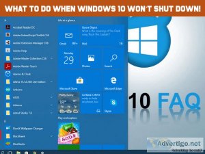 What to do when windows 10 won?t shut down