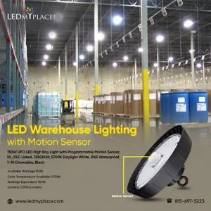 Purchase LED Warehouse Lighting with Motion Sensor at Cheap Pric