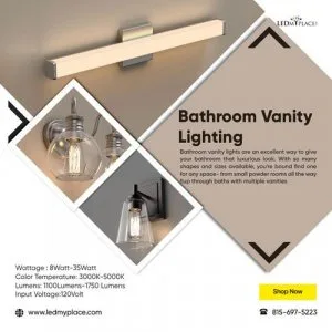 Buy Bathroom Vanity Lighting UL and ETL Certified for Safety