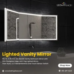 Get an Engaging Look in Your Bathroom with Lighted Vanity Mirror