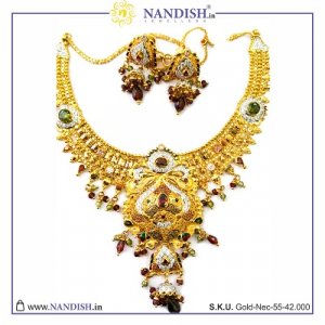 Best shop designer gold long necklace